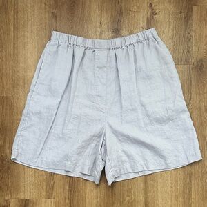 Vintage J. Jill Women’s Light Purple Lavender Linen Boxer Shorts